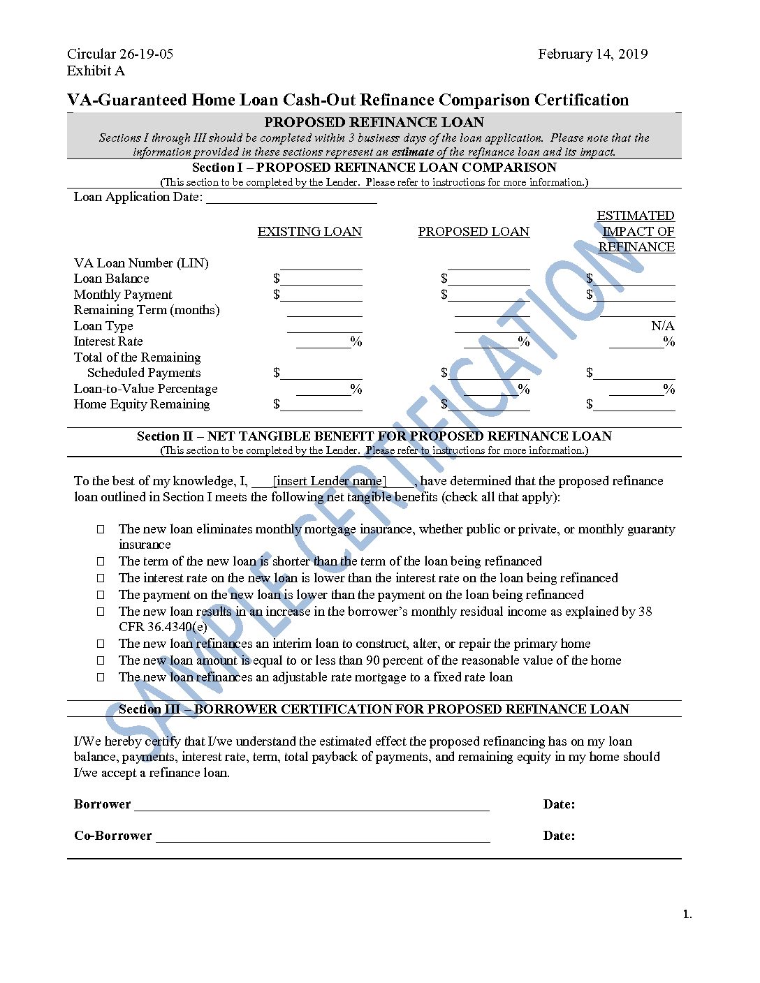 Fha streamline net tangible benefit worksheet